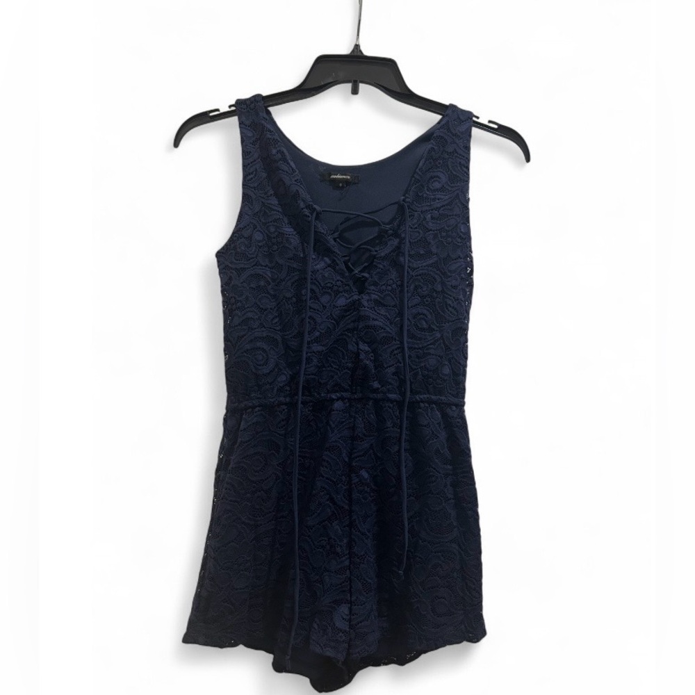 Elegant Navy Lace Dress